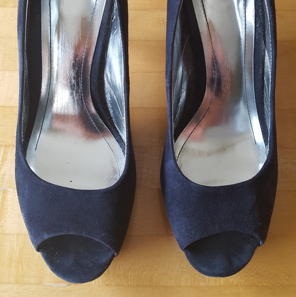 Style Co suede peep toe heels - Picture 1 of 6